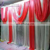 BCK143 custom coral ice silk photobooth party wedding backdrop drape