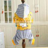 Dog Clothes Dinosaur Plaid Grid Pet Apparel Pet Four Feet Autumn and Winter Clothes thumbnail-2