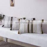 Home and Living Room Decoration Boho Throw Pillow Case Plain Cotton Woven Cushion Cover thumbnail-5