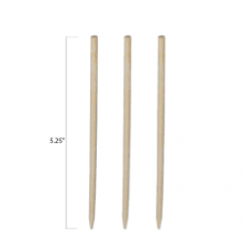 Round Bamboo Skewers - 5.25 Inch -Wooden Skewers 5 1/2 Inch thumbnail-1