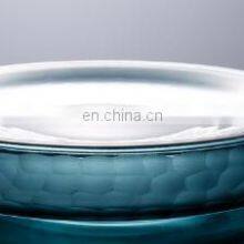 Guangzhou Manufacturer Wholesale Home Table Decoration Blue Glass Jar Vase Set thumbnail-2