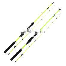 New Yellow Green Color Carbon Fiber Fishing Rod 1.6m/1.8m/2.1m/2.4m Smooth Guide Ring Spinning&Casting Fishing Lure Rod