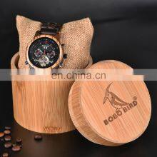 Own Design Custom Logo Luxury Wood Metal Strap Chronograph & Date Display Quartz Watch Timepieces for Women thumbnail-4