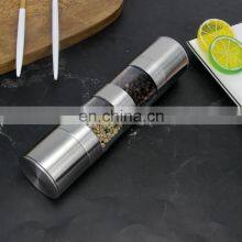 2 in 1 Transparent Glass Dual Manual Salt And Pepper Grinder Mill Kitchen Tools Accessories For Cooking Grinder thumbnail-4