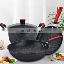 Home Camping Aluminium Kitchen Appliances Utensil Non Stick Pans Cooking Pot Set Cookware