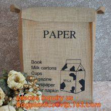 Lightweight Collapsible Jute Fabric Storage Bin Basket,Jute Multifunctional Moisture-proof Debris Storage Basket Desktop thumbnail-4