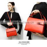 Hot Selling Wholesale New Fashion Red Genuine Leather Handbag / Leather Bags Women Shoulder Bag/ Leather Satchel Bag Quality Choice thumbnail-2