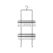 2 Tier Chromed Wire Shower Caddy Hanging Bathroom Shampoo Shelf PS Storage Holder thumbnail-1