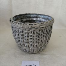 Custom Flower Basket Willow Storage Basket With Handle For Garden&Decoration Use