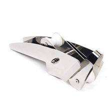 ISURE MARINE AISI 316 Stainless Steel Hinged Self-Launching Bow Anchor Roller With Pivoting Dual-Roller 16.5'' for Marine Yacht Docking Accessories thumbnail-3
