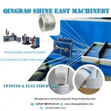 Compostie Cord Packing Strap Prodcution Line Polyester Yarn Reinforced Strap Making Machine