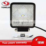 15W Square Flood Beam Led Work Light for Truck SUV