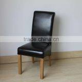 RCH-4065-4 Black High Back Roll Head PU Leather Dining Chair thumbnail-3