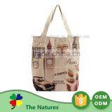Custom Logo Promotional Shopping Custom Burlap Bag thumbnail-3
