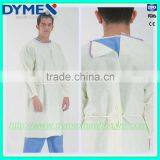 New Arrival Hospital Medical Consumables Non Sterile Ultrasonic Thermal Welding Yellow Disposable Isolation Gown thumbnail-1