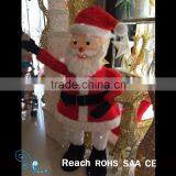 Christmas decoration supplies christmas Father Christmas/Santa Claus with led lights for indoor deocr