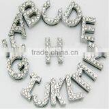 Hot Sale 10mm Rhinestone Alphabet Slide Letters for Bracelet Quality Choice thumbnail-1