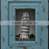Vintage Wood Blue Photo Picture Frame for Gift thumbnail-1