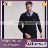 High Quality Mens Winter Knitted Black Sweater Work Wear Security Guard Uniform thumbnail-1