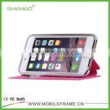 2015 Metal Cell Phone Leather Cases for IPhone