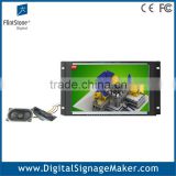 Flexible embeded wall mount open frame 10 inch lcd advertising player