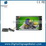 Flexible embeded wall mount open frame 10 inch lcd advertising player