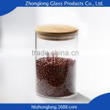 Alibaba New Products Transparent Glass Storage Jars And Metal Lids