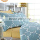 Cotton Lattice Duvet Cover Set, Full/Queen, Spa Blue