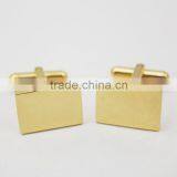 Factory Customize Gold Plating Rectangle Cufflink With Logo thumbnail-3
