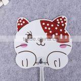 Lovely Cartoon Shape pp Hand Fan pp Plastic Fan Handle Advertising Fan thumbnail-2