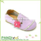 High quality famous beautiful girl shoes leather with flower