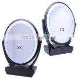 Rechargeable 5X Magnifying Touch Sensor LED Mirror With Organizer thumbnail-2