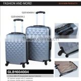 Classic ABS/PC diamond lattice luggage