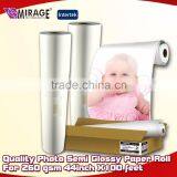 Quality Photo Semi Glossy Paper Roll For 260 Gsm 44inch X100 Feet
