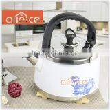 Customised Any Color Like White/purple New Design Color Painting 4L/5L Kettle With Flower Applique thumbnail-1