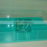 clear acrylic divided display serving trays