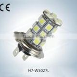 12 volt automotive H7 socket 5050 27smd fog led lights