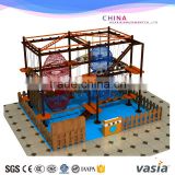 High adventure play equipment indoor obstcle rope coures with climbing wall                        
                                                                                Supplier's Choice