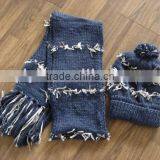 Knitted Hat and Knitted Scarf