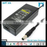 High Quality Laptop 36v 2a 72w ac dc Power Adapter thumbnail-2