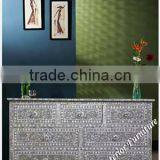 Mother of Pearl Inlay 7 Drawer Large Chest thumbnail-1