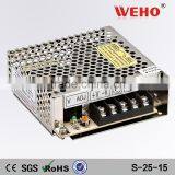 High Efficiency Power Supply 25W 15V ac dc Led Transformrer