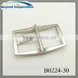 Nickel Brushed Electronic Plating H Shape Buckle for 30mm Leather Belt thumbnail-2