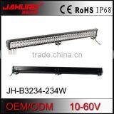 offroad 36 inch 234w led light bar aluminum profile double row sliding adjustable bottom bracket