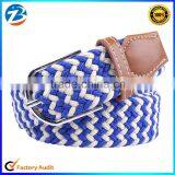 2016 Upscale Designer New Fashion Colorful Unisex Elastic Woven Fabric Belt