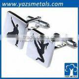 Metal Taekwondo Superhero Cufflink thumbnail-1