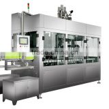 Filling machine for canned fruits in transparent carton pak