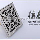 LABRAZE LE8504N Washing Machine Copper Wire Drawing Brass Floor Drains With Connector thumbnail-2