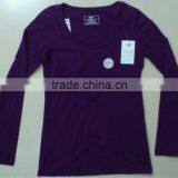 100%cotton Fashion Long Sleeves Girls Tops,t-shirts