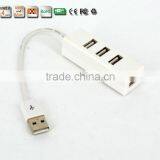 Wholesale Slim-shape Low Cost Portable and Ultra-Light Plastic Casing Usb Hub, 480MBPS 4-Port USB 2.0 Hub thumbnail-1